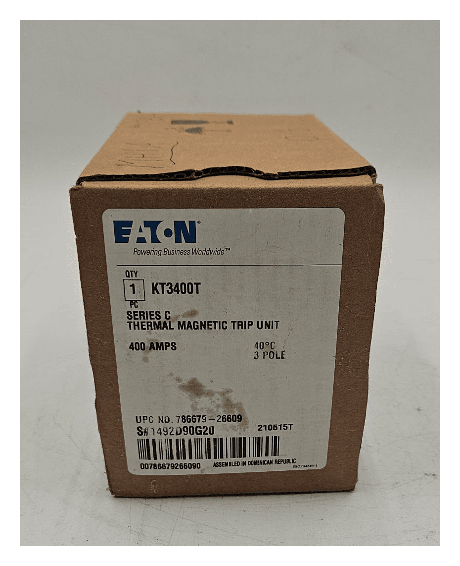 Eaton KT3400T Circuit Breaker 400A 3P NEW – image 1