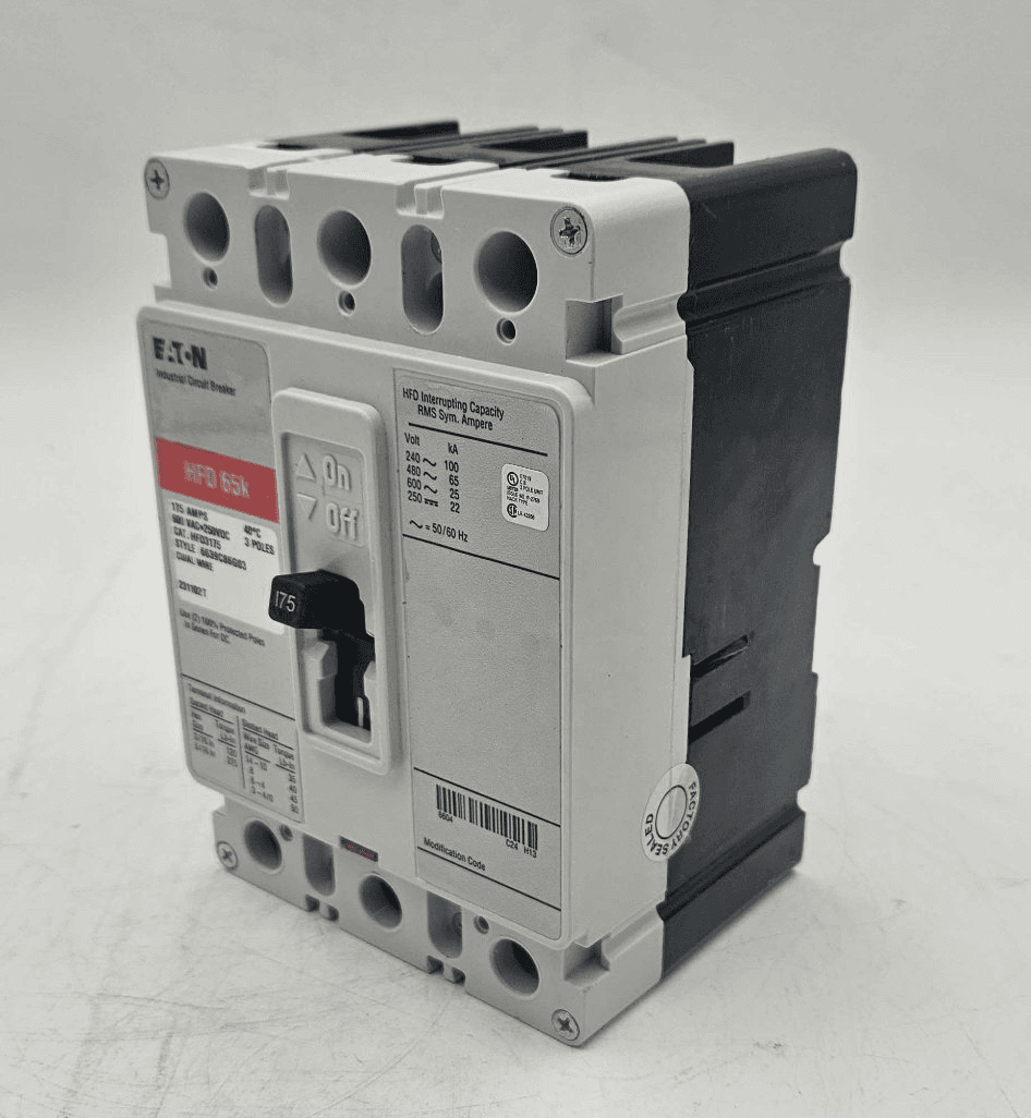 Cutler-Hammer HFD3175 Circuit Breaker 175A 3P 600V – image 1
