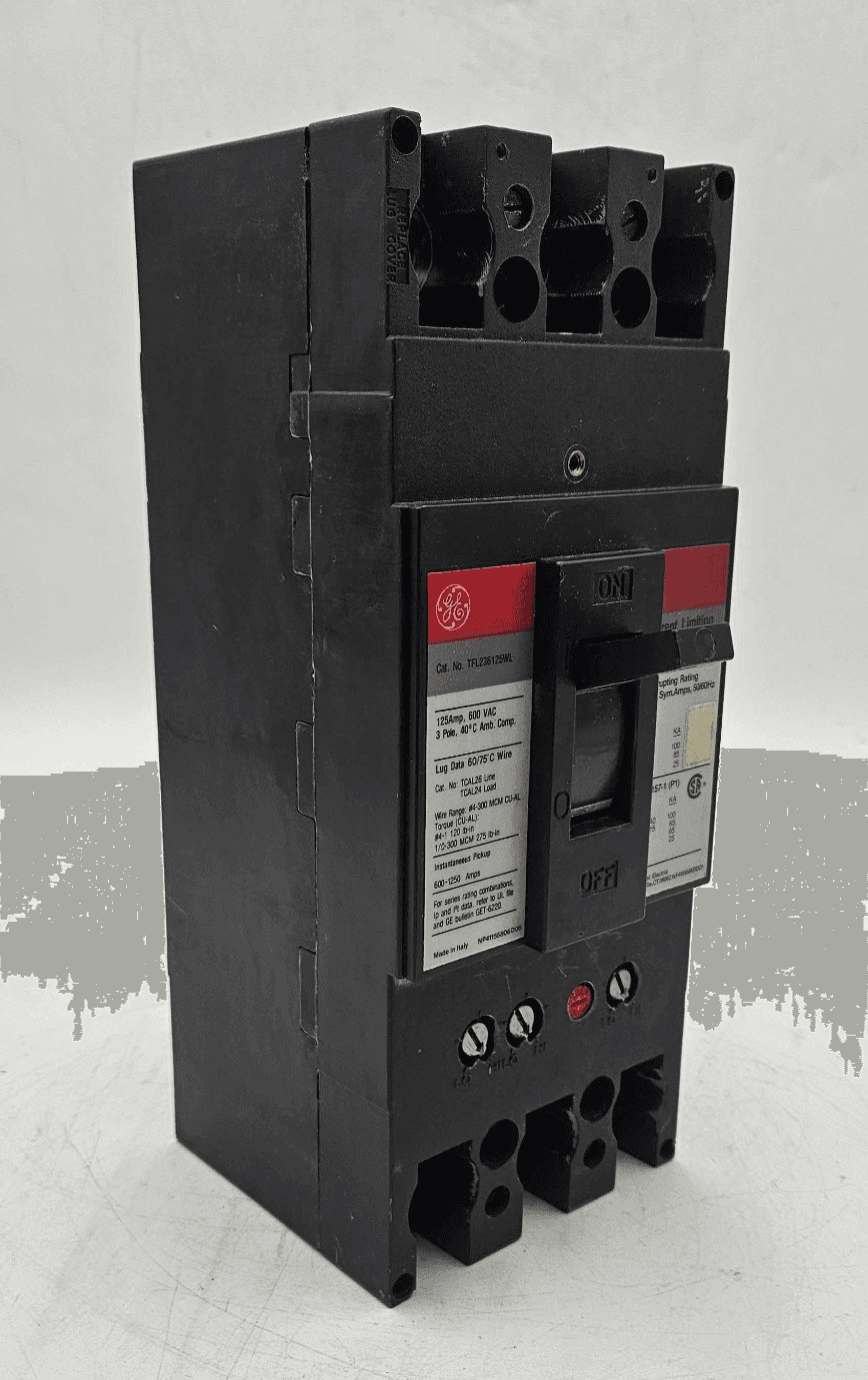 GE TFL236125WL Circuit Breaker 125A 3P 600V