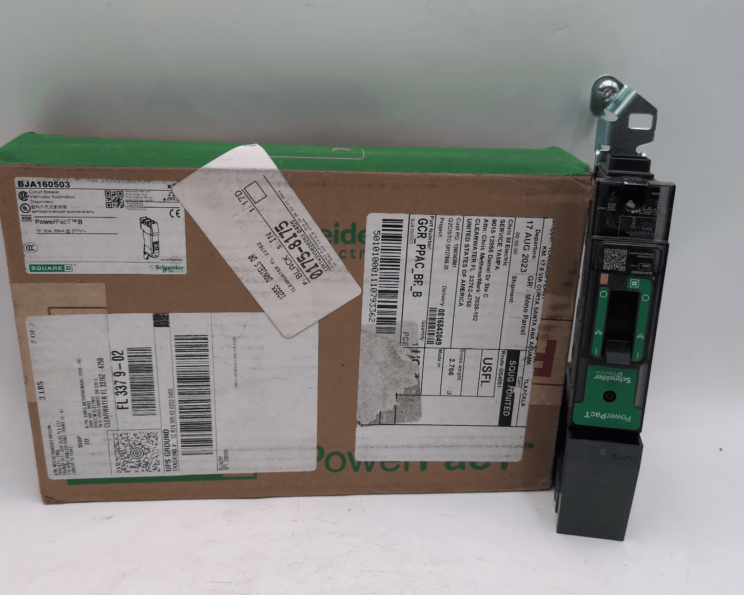 Square D BJA160503 Circuit Breaker 50A 1P 277V – image 1