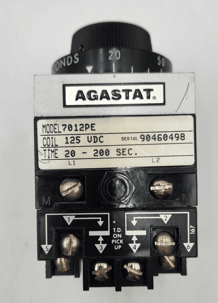 Agastat 7012PE Time Delay Relay 120V 2 Pole