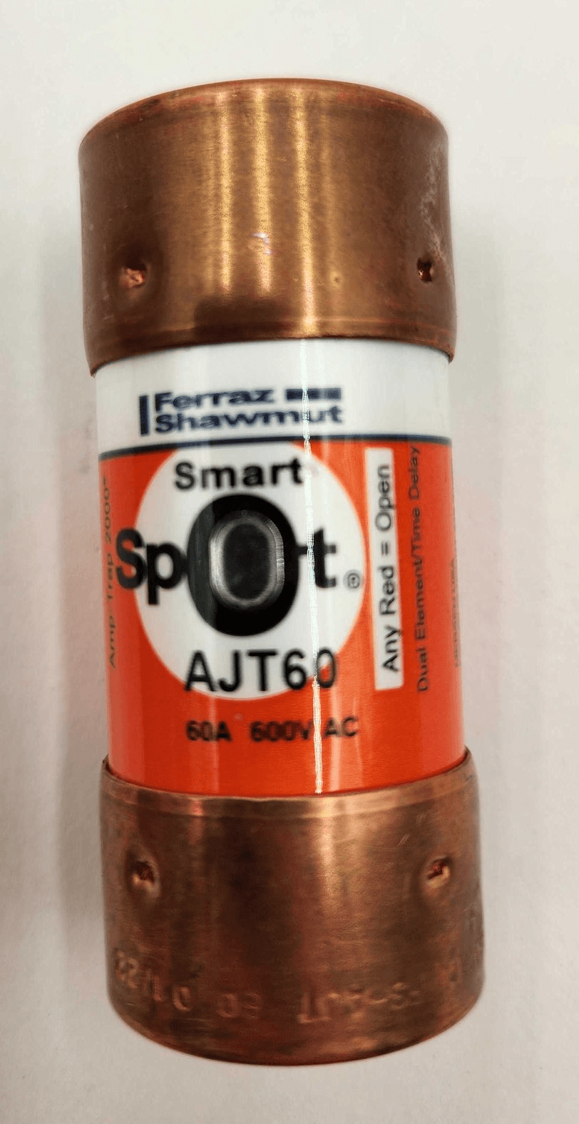 Ferraz Shawmut AJT60 Fuse 60A 600V Class J Time-Delay – image 1