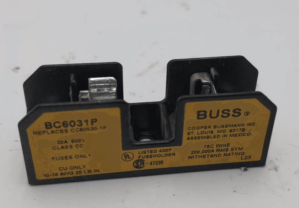 Bussmann BC6031P Fuse Holder 3" x 1" x 1" – image 1