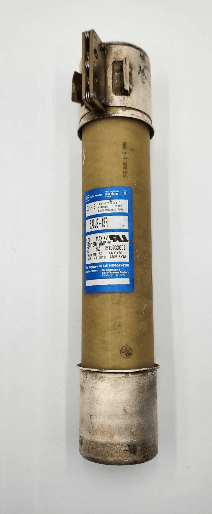 Cutler-Hammer 5ACLS-12R Fuse 12A 5.08KV Class RK1 Time-Delay
