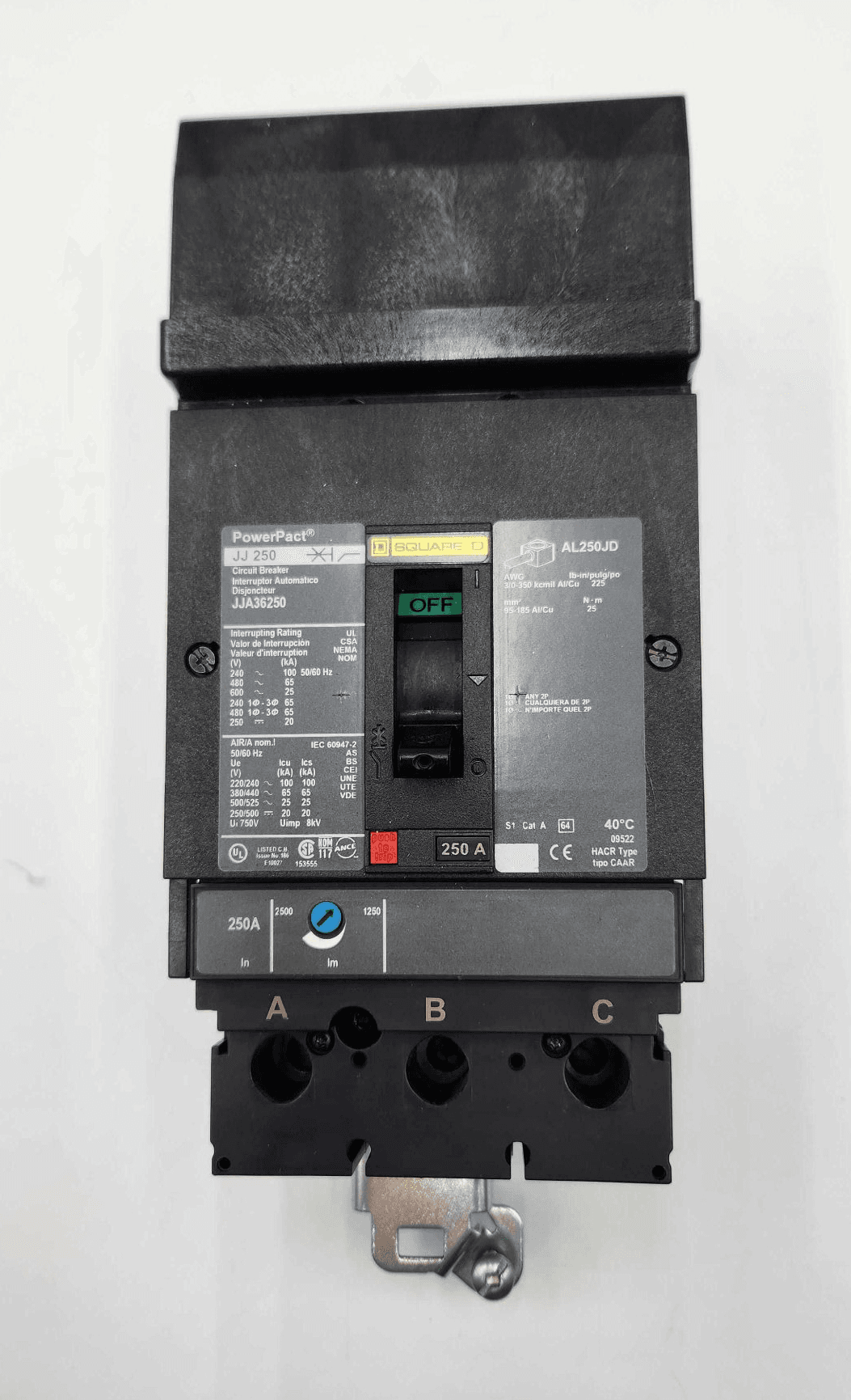 Square D JJA36250 Circuit Breaker 250A 600V 3P – image 1