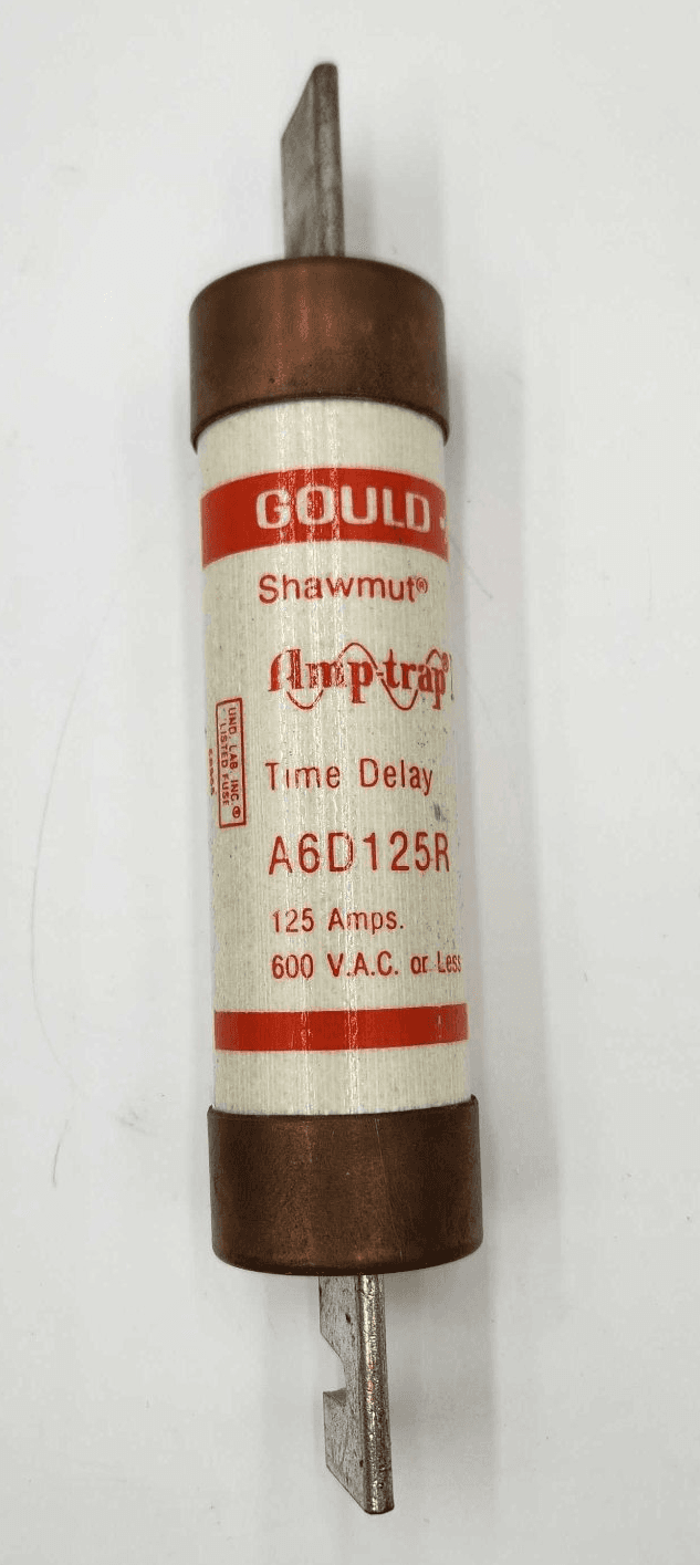 Gould Shawmut A6D125R Fuse 125A 600V Class RK1 Time-Delay – image 1