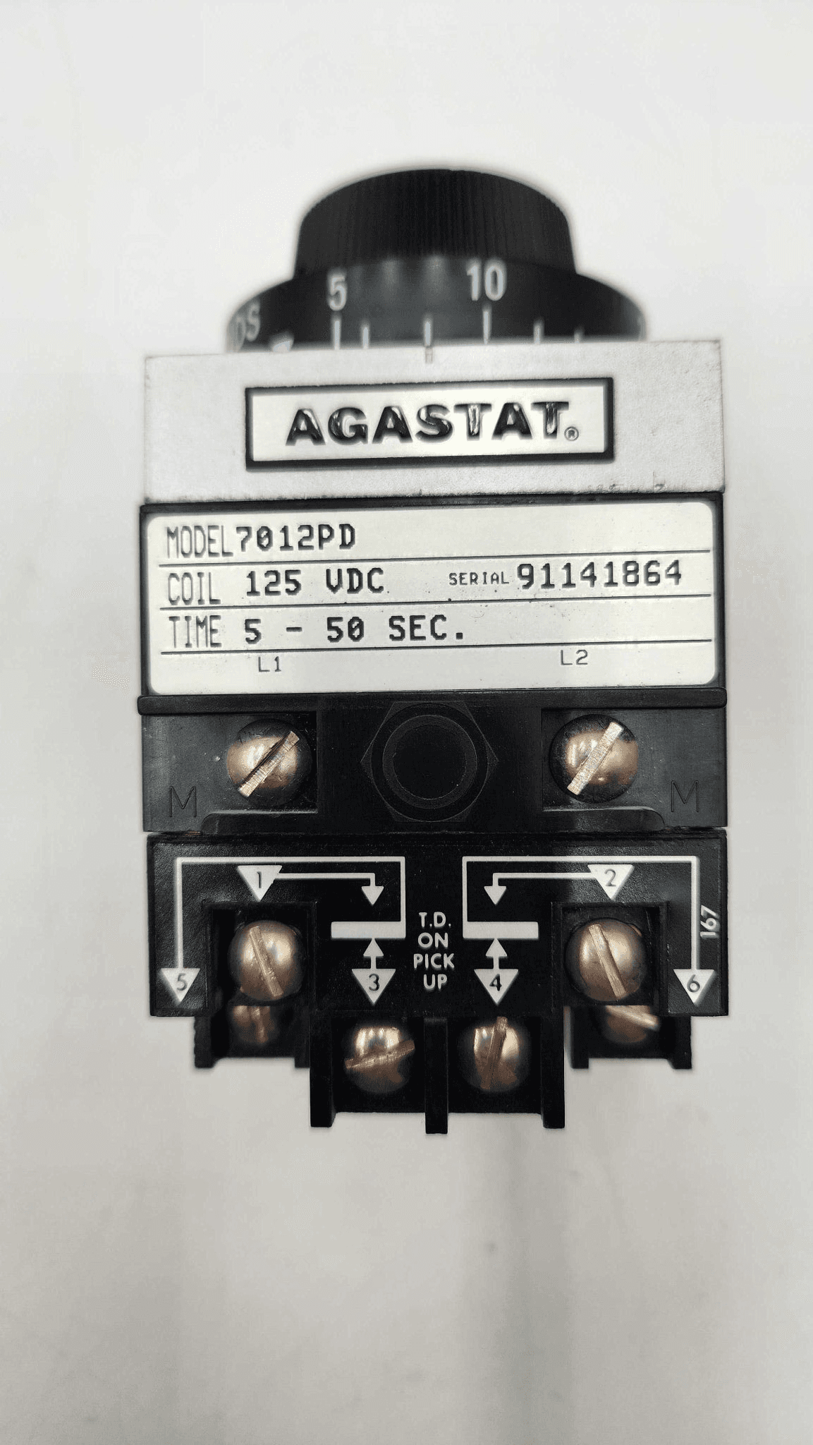 Agastat 7012PD Time Delay Relay 120V – image 1