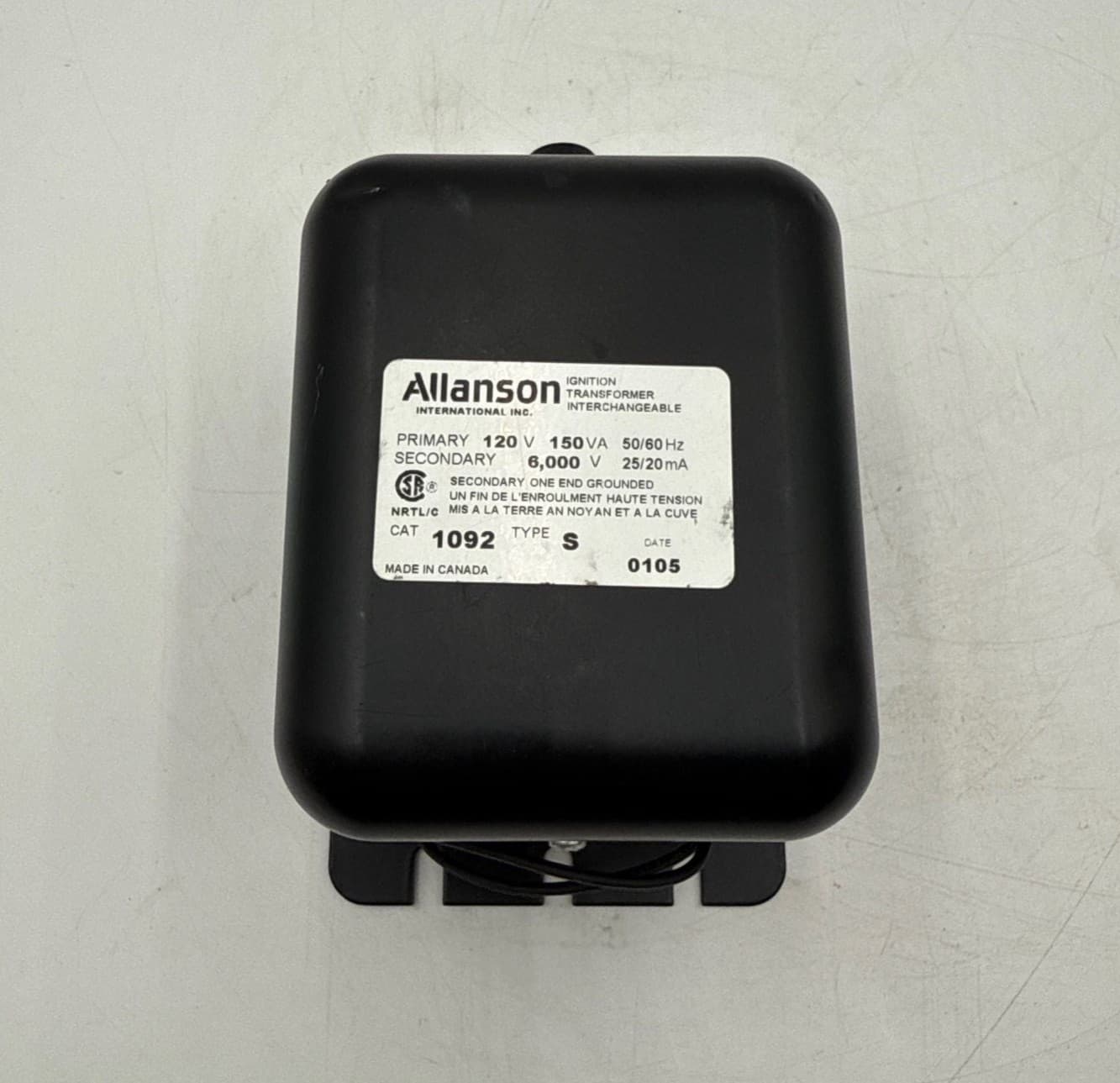 Allanson 1092S 6000V Ignition Transformer Gas Burners 612-6A020 Webster – image 1