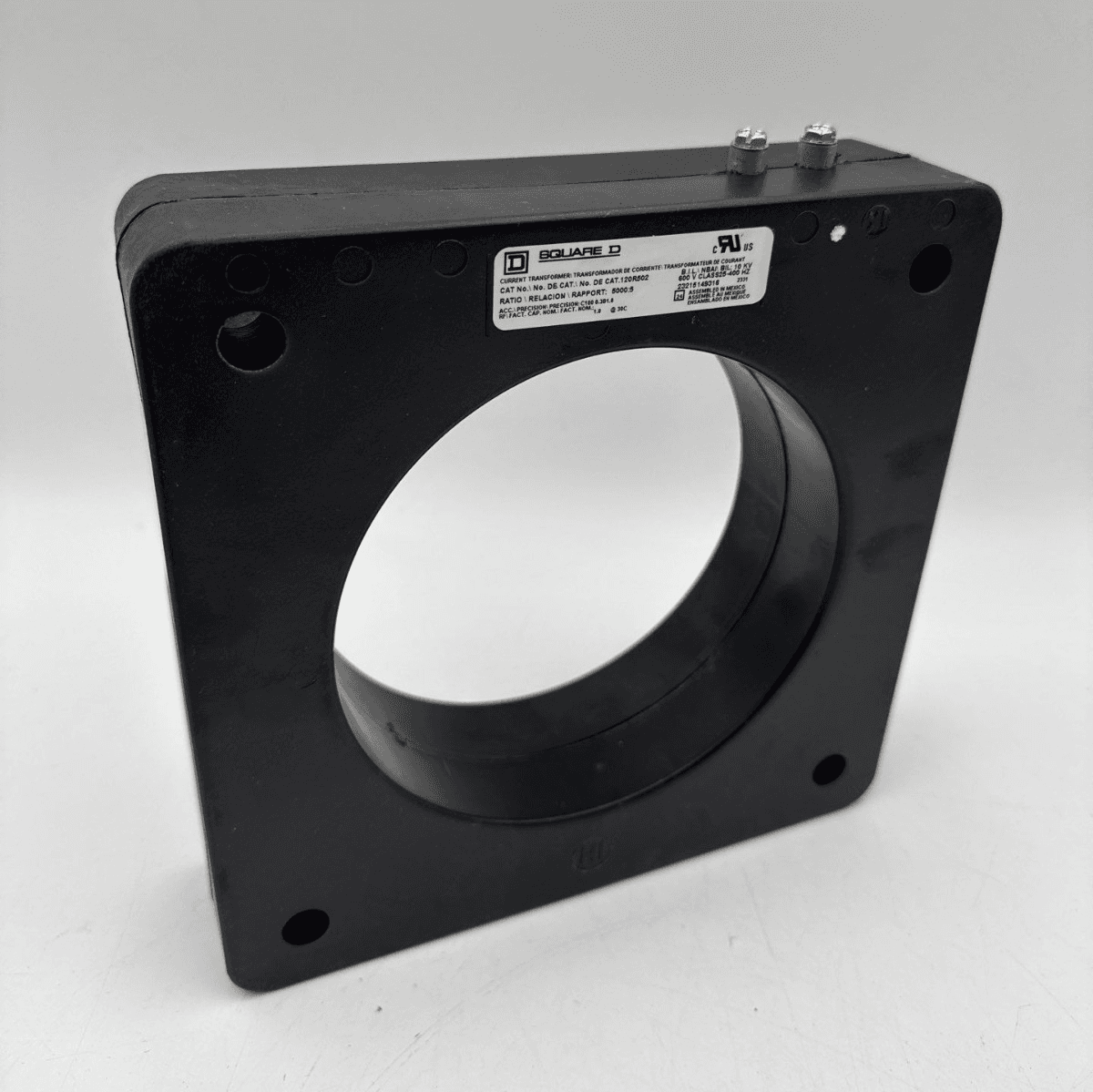 Square D 120-502 Current Transformer 5000:5 25-400Hz 600V BIL 10kV 120R502 – image 1