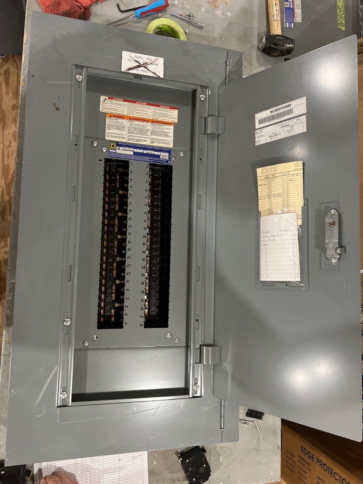 Square D NQ Panelboard 100A 208Y/120V 3PH 4W Indoor Encl 42 Circuit MLO P619 – image 1