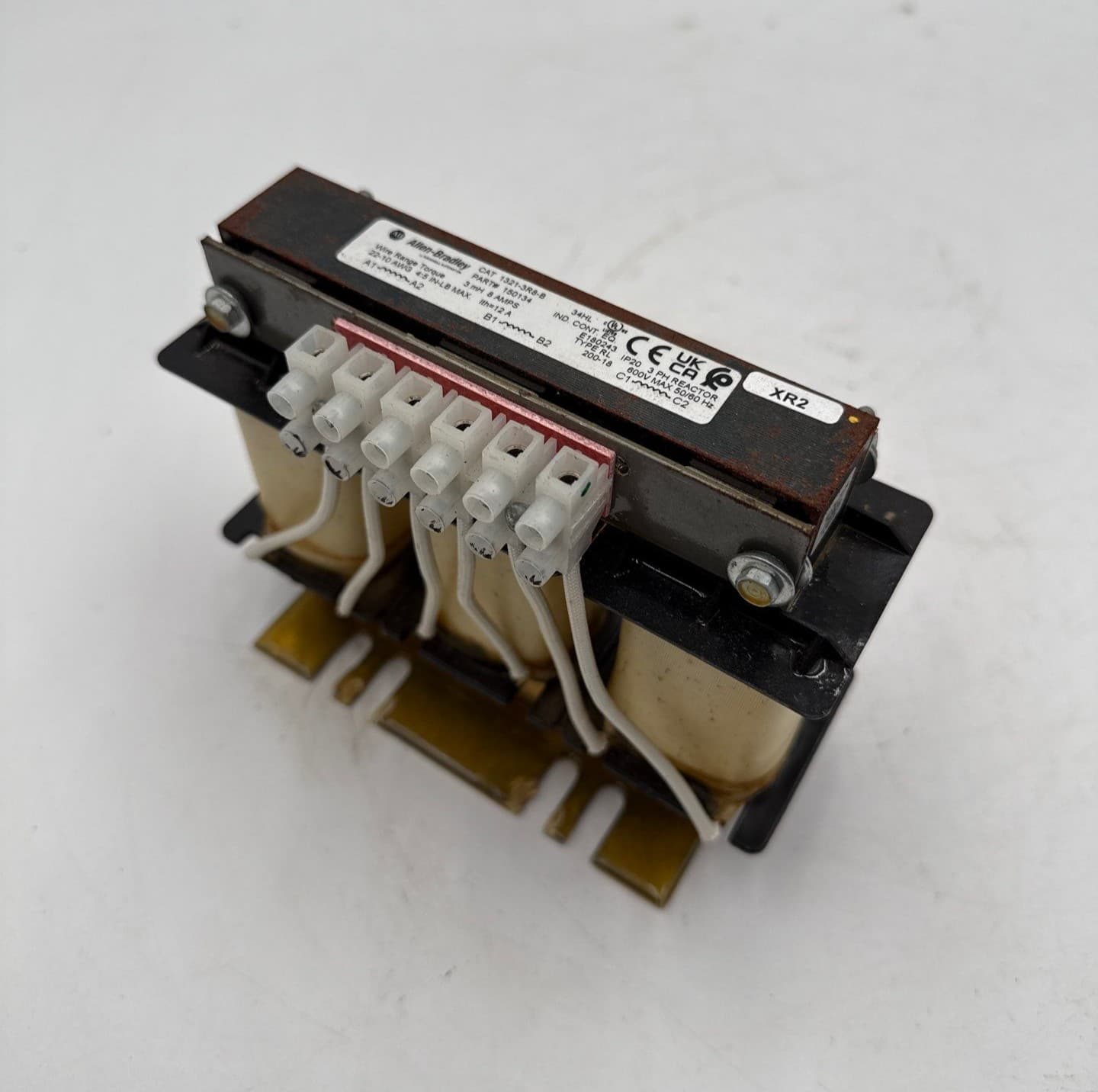 Allen Bradley 1321-3R8-B Line Reactor 3PH 3mH 8A 600V IP20 Open Type – image 1