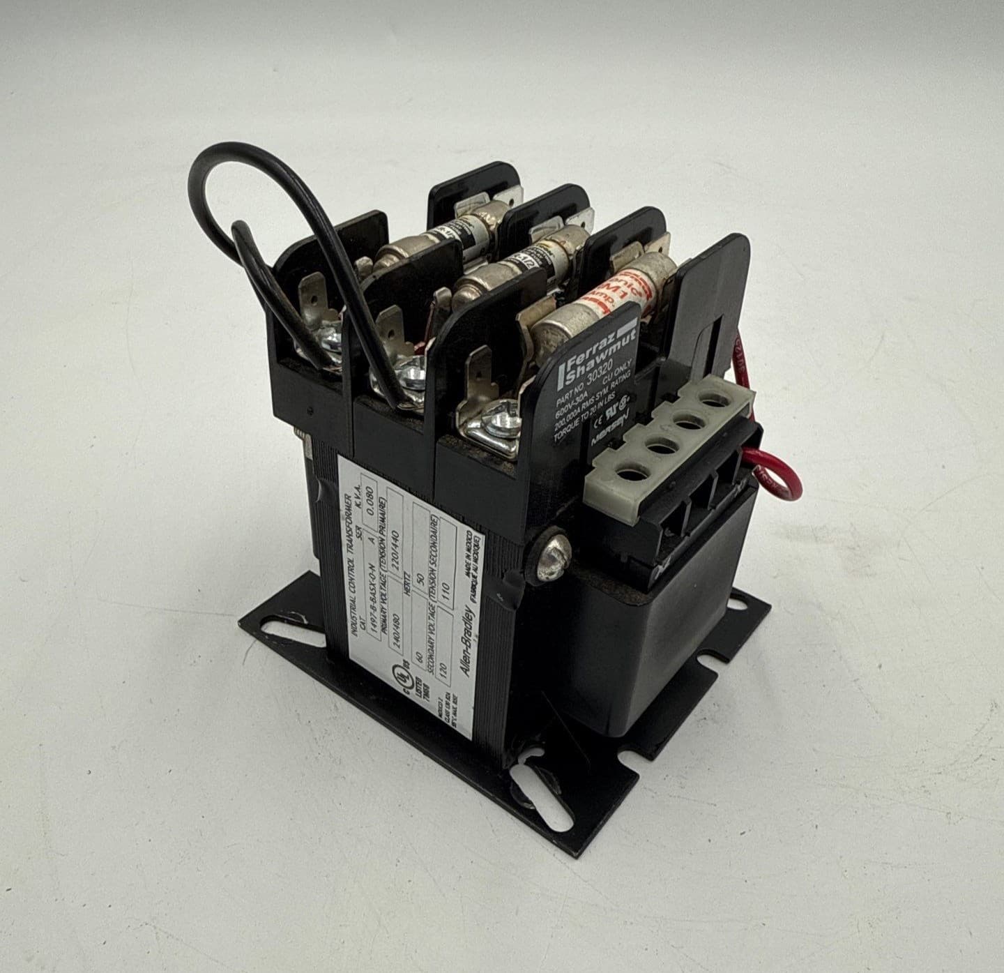 Allen Bradley 1497-B-BASX-0-N Control Power Transformer 0.080kVA Pri 240/480V Sec 120V – image 1