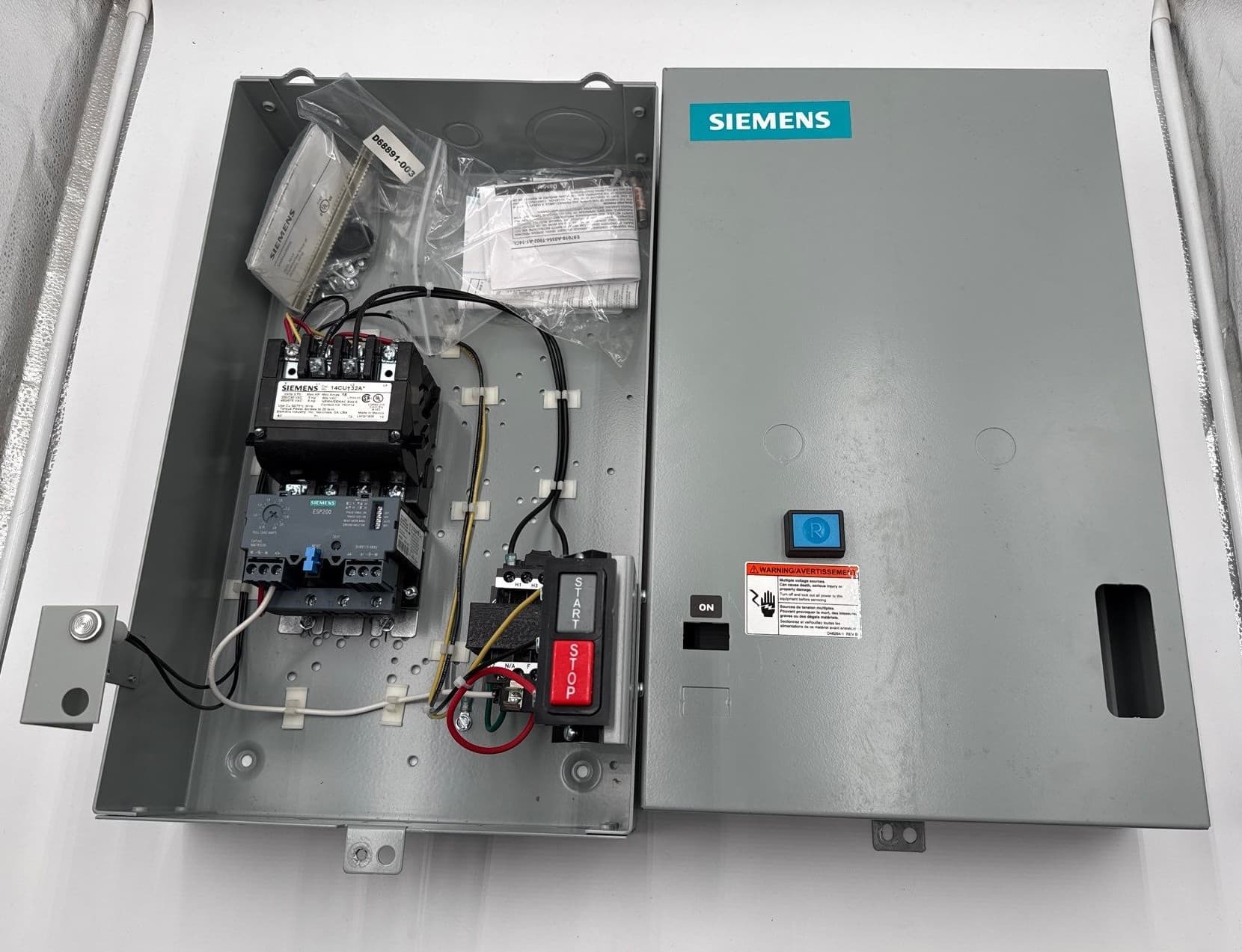 Siemens 14CUB32BF Heavy Duty Motor Starter 2HP Max 120V Coil 0.75-3.4A – image 1