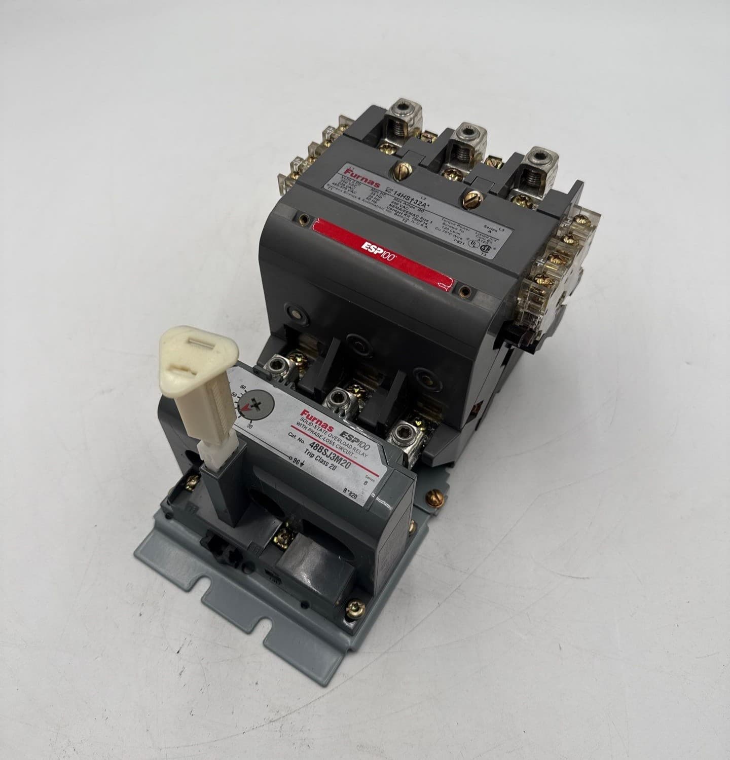 Furnas 14HS+32A Starter 90A 600V Size 3 Coil 110/120V ESP100 Overload 48BSJ3M20