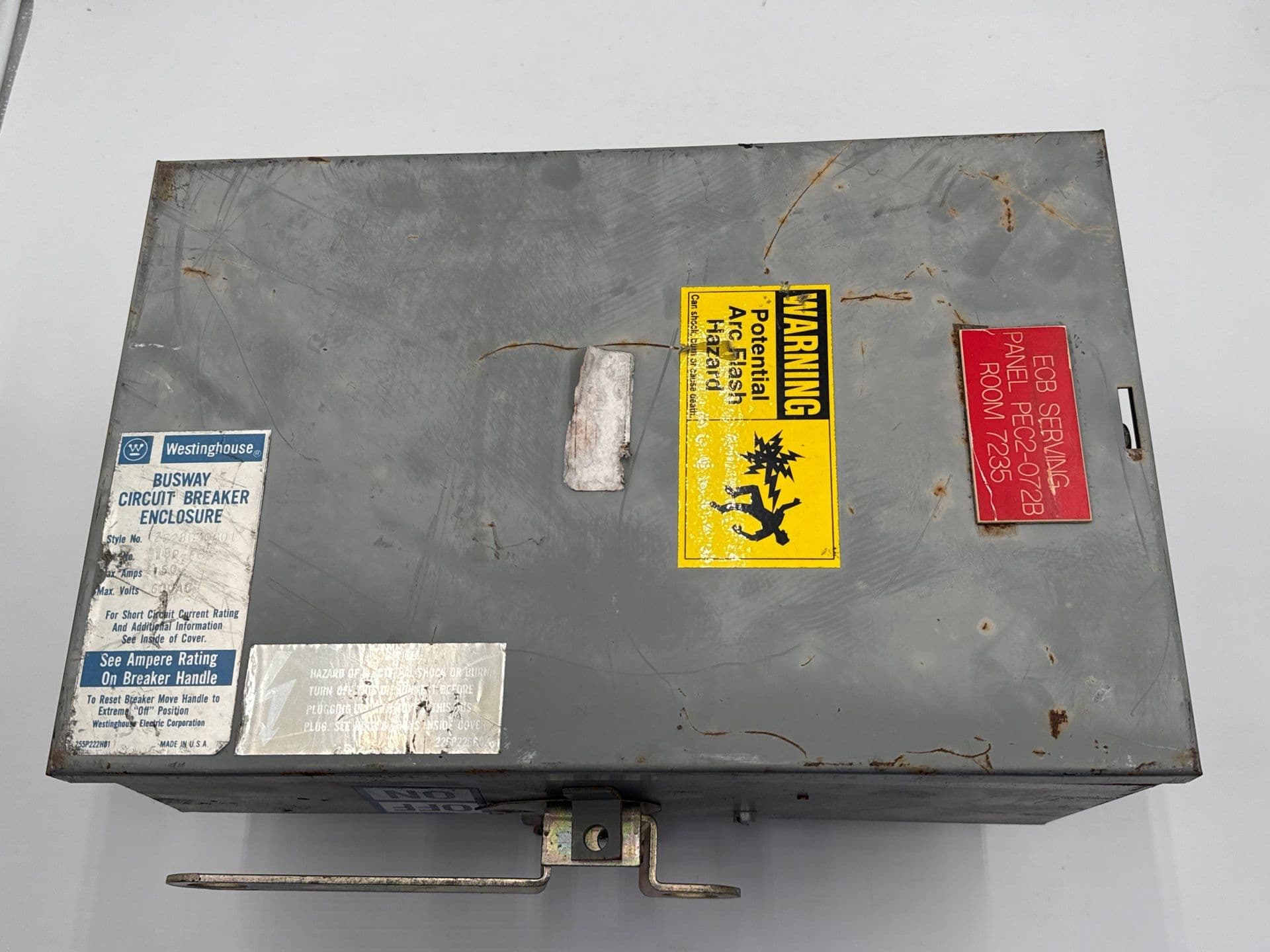 Westinghouse 1BP-FB Busway Circuit Breaker Enclosure 150A 600V Bus Plug