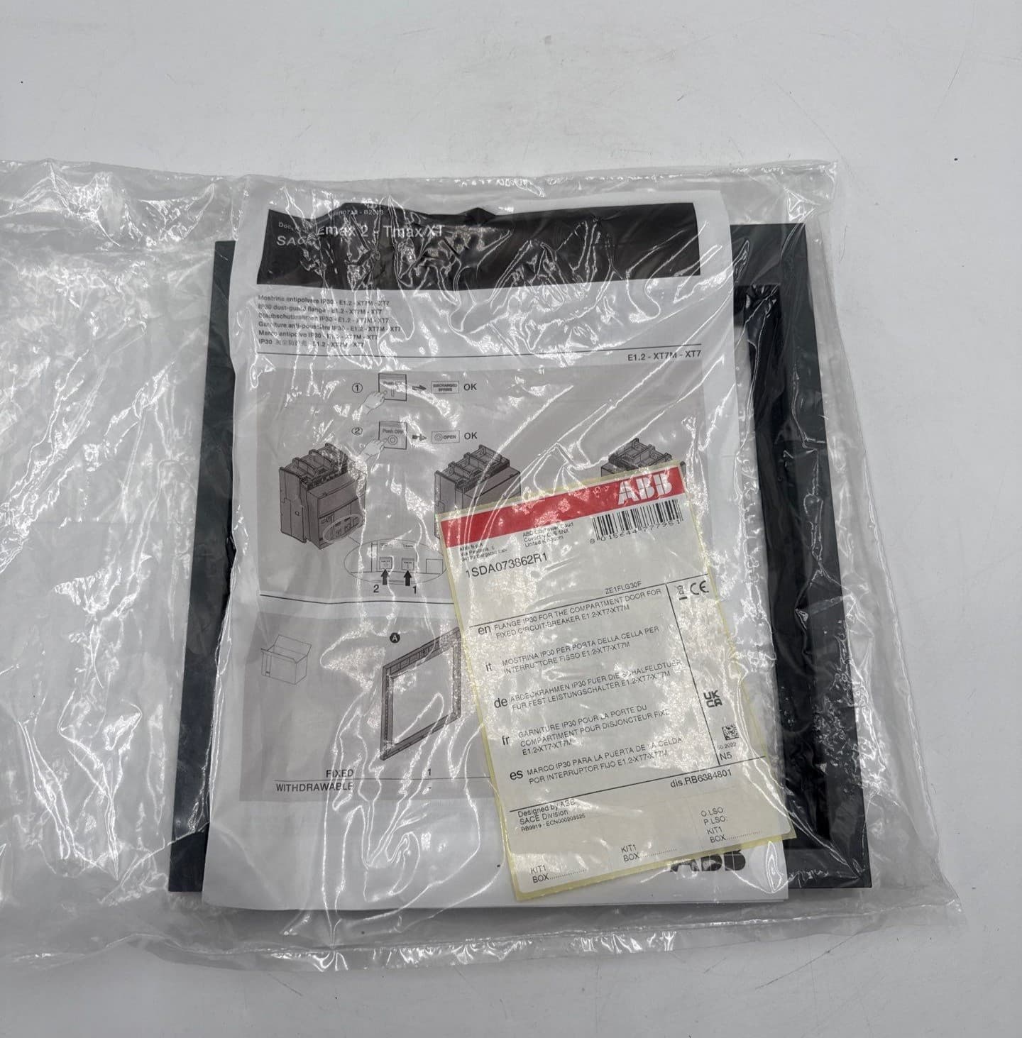 ABB 1SDA073862R1 Compartment Door Flange for Fixed Circuit Breaker XT7 XT7M – image 1
