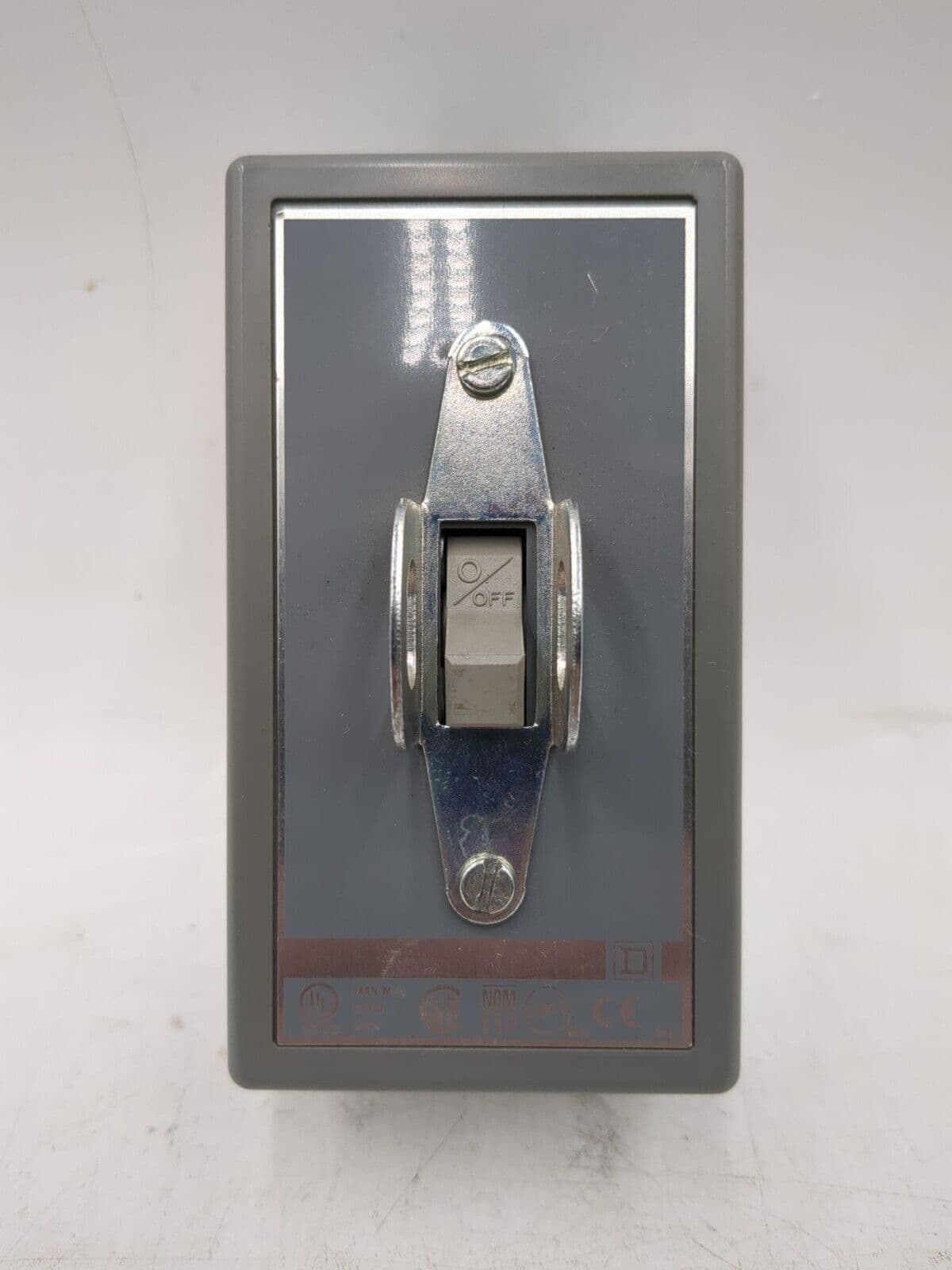 Square D 2510KO2 30A 600V 3P Manual Motor Controller On/Off Switch Used – image 1