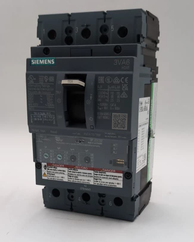 Siemens 3VA6115-6HN31-0AA0 Circuit Breaker 150A 3P 600V 3PH LSI Trip 150 Amp NEW – image 1