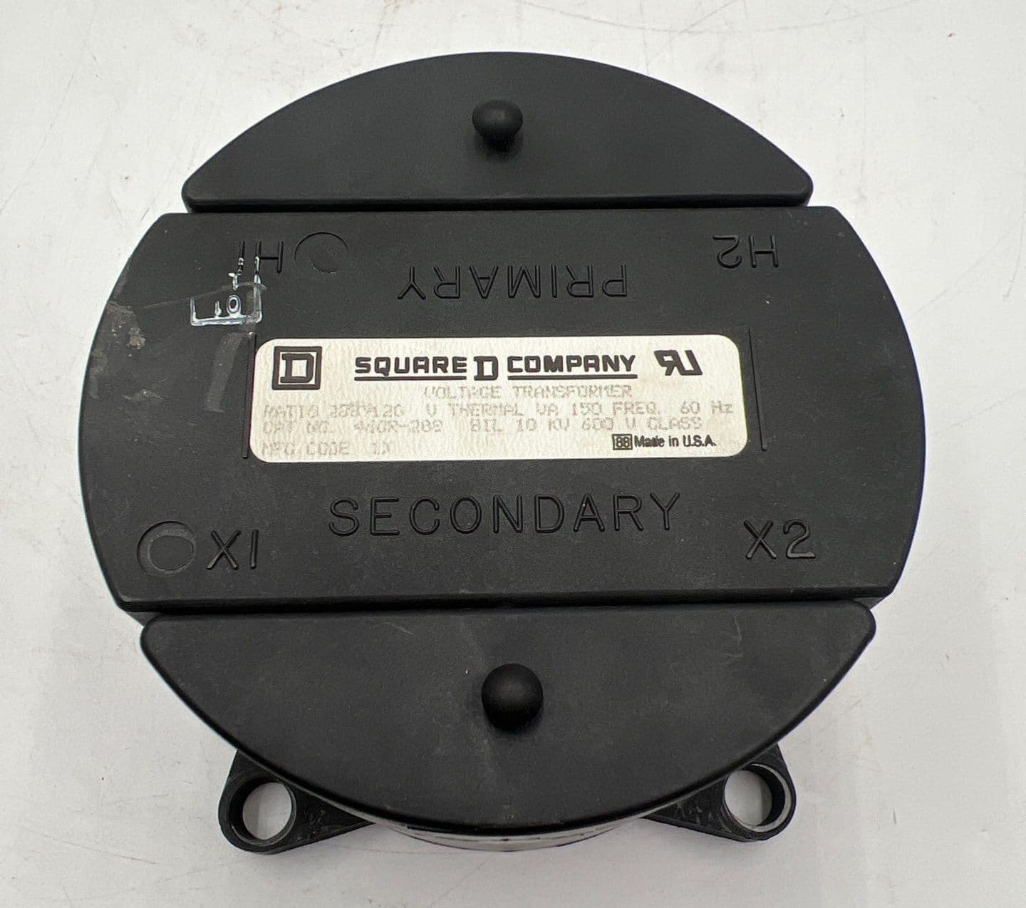 Square D 460R-288 Voltage Transformer 150 VA 288V to 120V 2.4:1 Ratio 1PH NEMA 1 – image 1