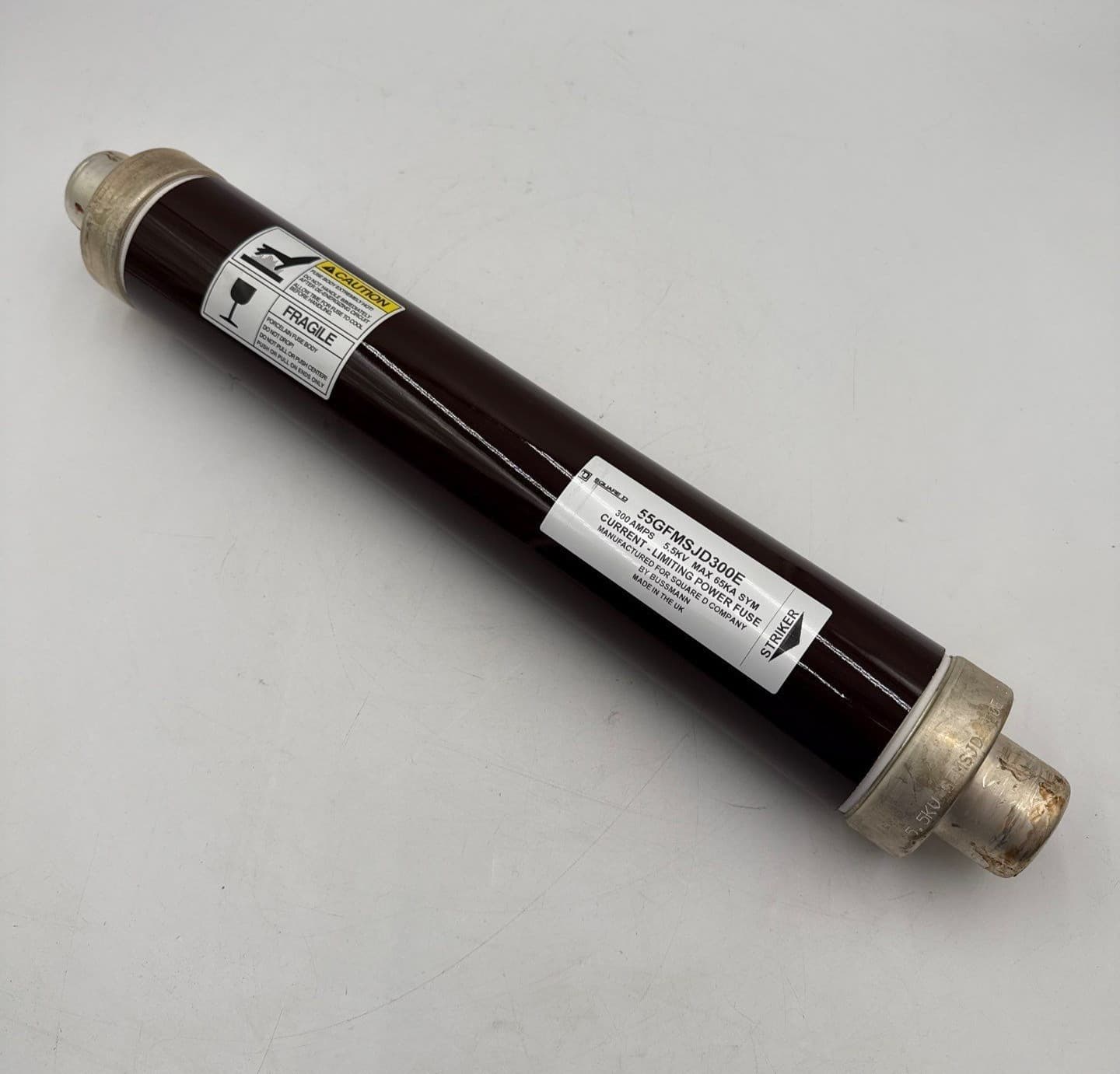 Square D 55GFMSJD300E Current Limiting Power Fuse 300A 5.5kV 65kA E Rated 300Amp – image 1
