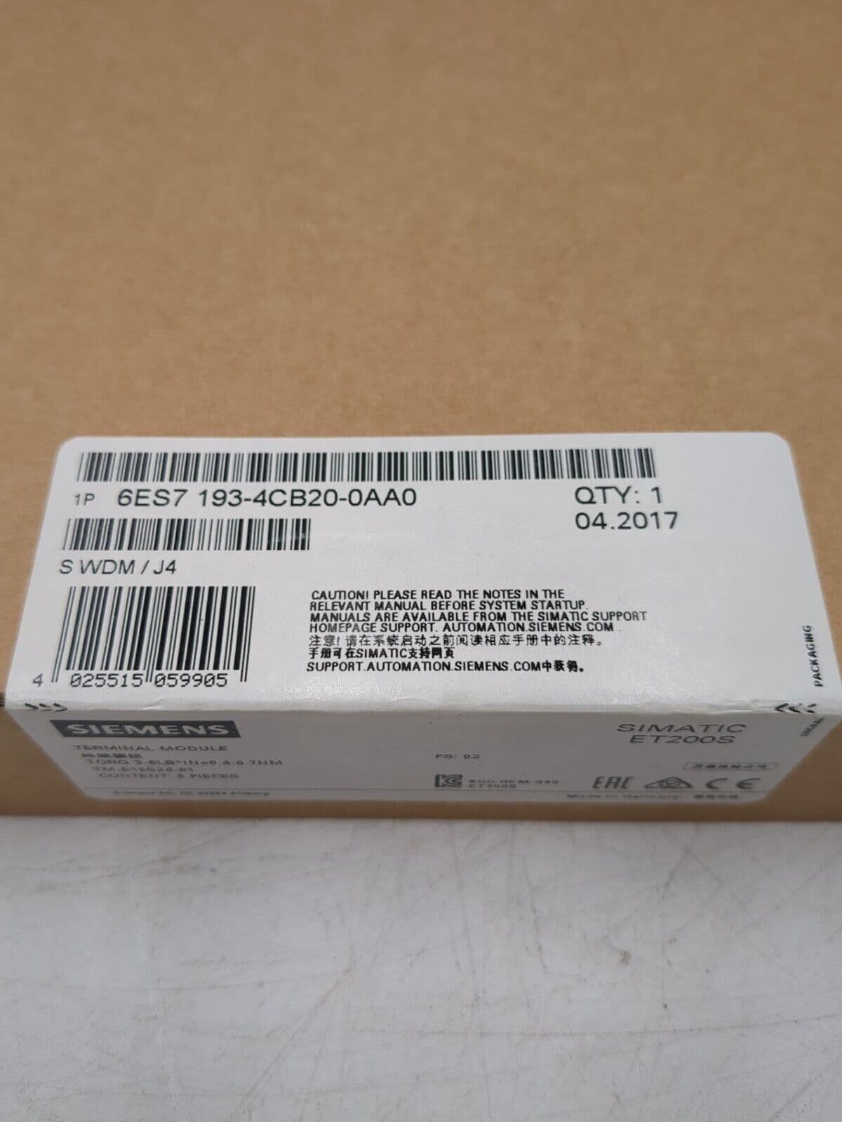 Siemens 6ES7193-4CB20-0AA0 – image 1