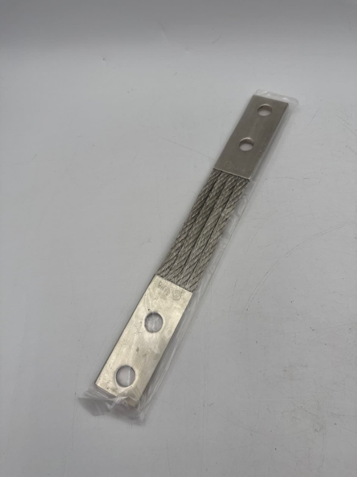 Flexible Braided 12" 2 Hole Grounding Strap Connector Copper Flex Jumper Shunt