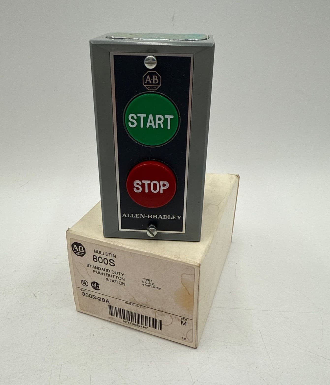 Allen Bradley 800S-2SA START/STOP Type 1 Push Button Station – image 1