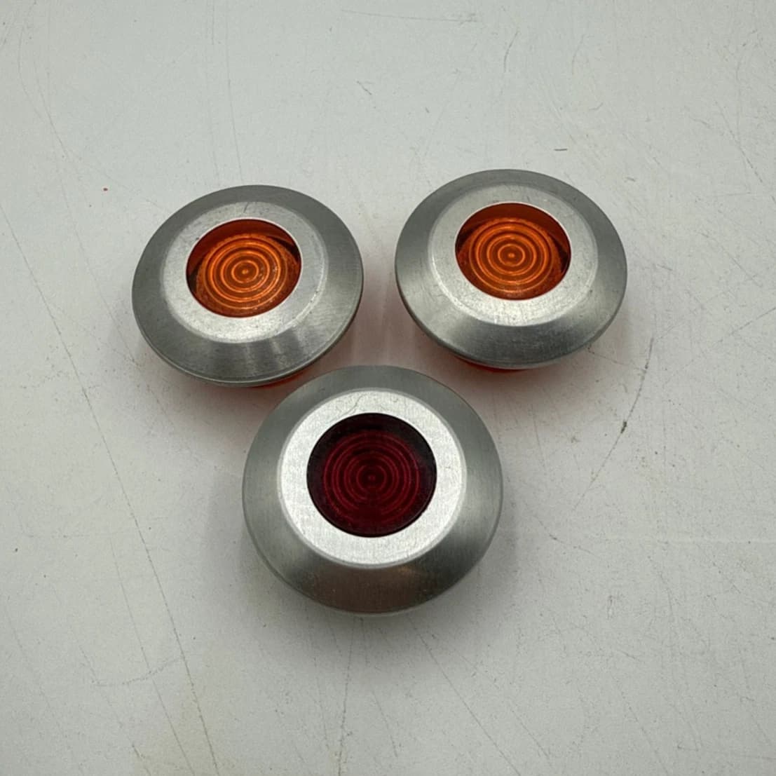 3PC Allen Bradley 800T-N159A 800T-N159R Orange Red Push Pull Cap Replacement – image 1