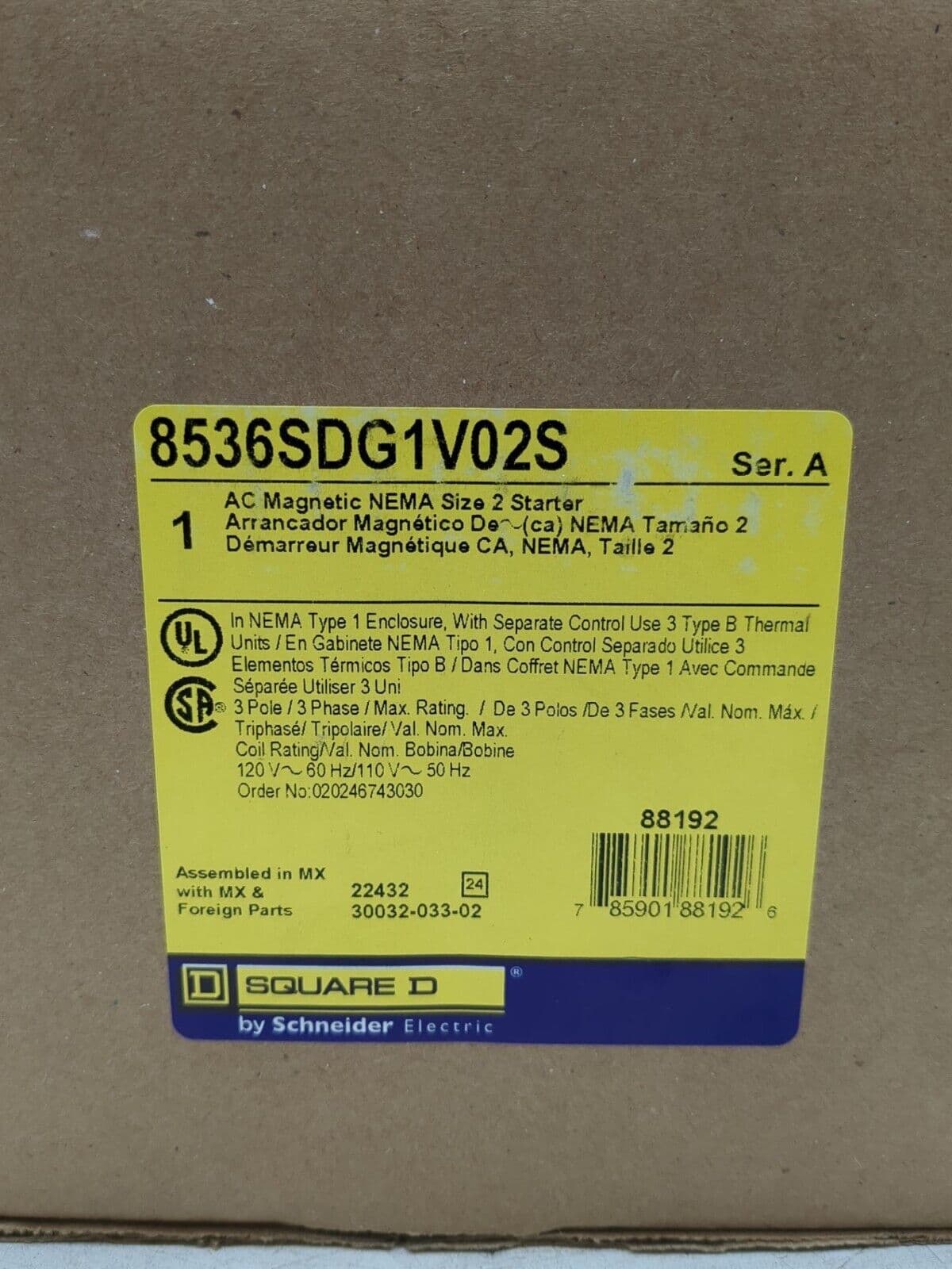 Square D 8536SDG1V02S – image 1