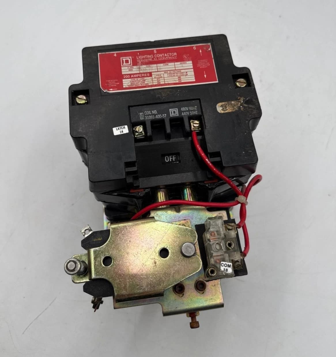 Square D 8903 SV011 Lighting Contactor Coil 440/480V 200A 3P 600V Mech Held