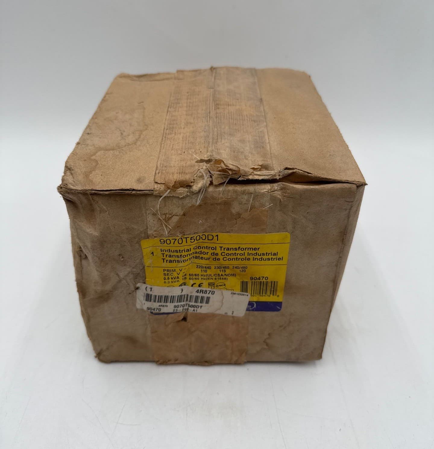 0.5kVA Square D 9070T500D1 Transformer Pri 220-480V Sec 110/115/120V – image 1