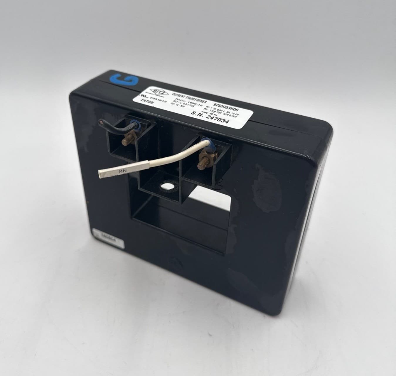 Ritz 9253C03H09 Current Sensor Ratio 1600:1A 50-400Hz 600V Class 10KV BIL – image 1