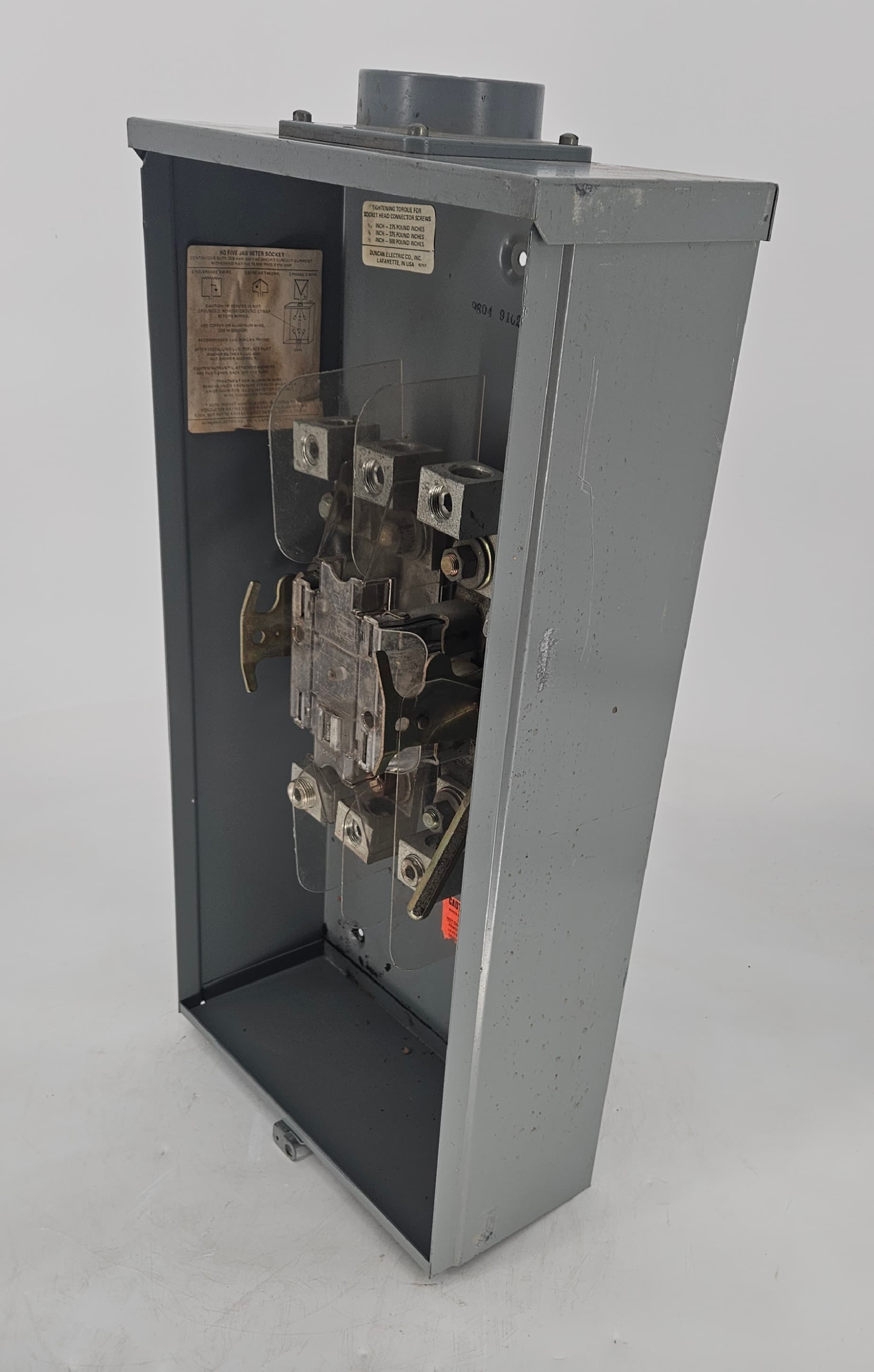 Siemens Talon 9804-9142 Meter Socket 200 Amp, 7 Jaw, 3-Phase, Lever Bypass
