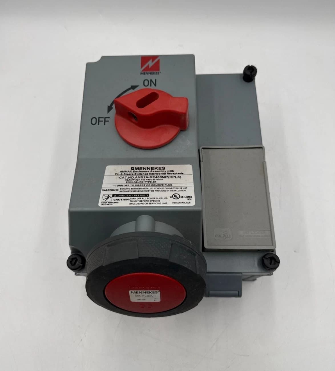 Mennekes AMX2A-ME460MI7 Pin and Sleeve Switched Interlocked Receptacle 60A 480V – image 1