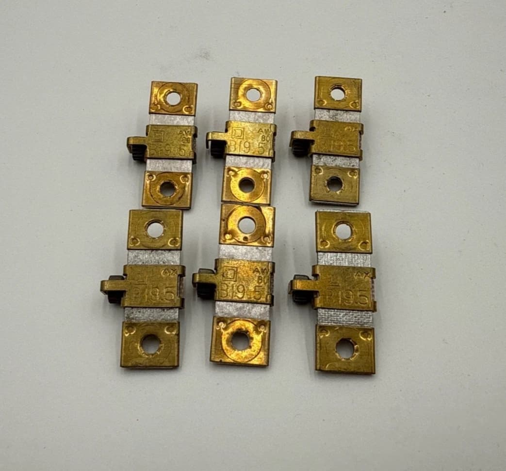 6PC Lot Square D B19.5 Thermal Overload Relay Heater Unit B195 11.3-15.0 Amp – image 1