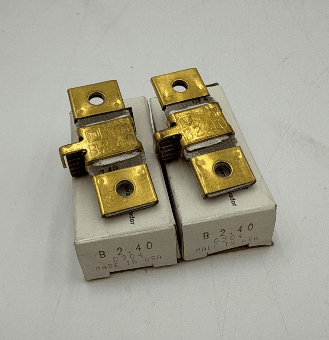 2PC Lot Square D B2.40 Thermal Overload Relay Heater Element Unit B240 2 Piece – image 1