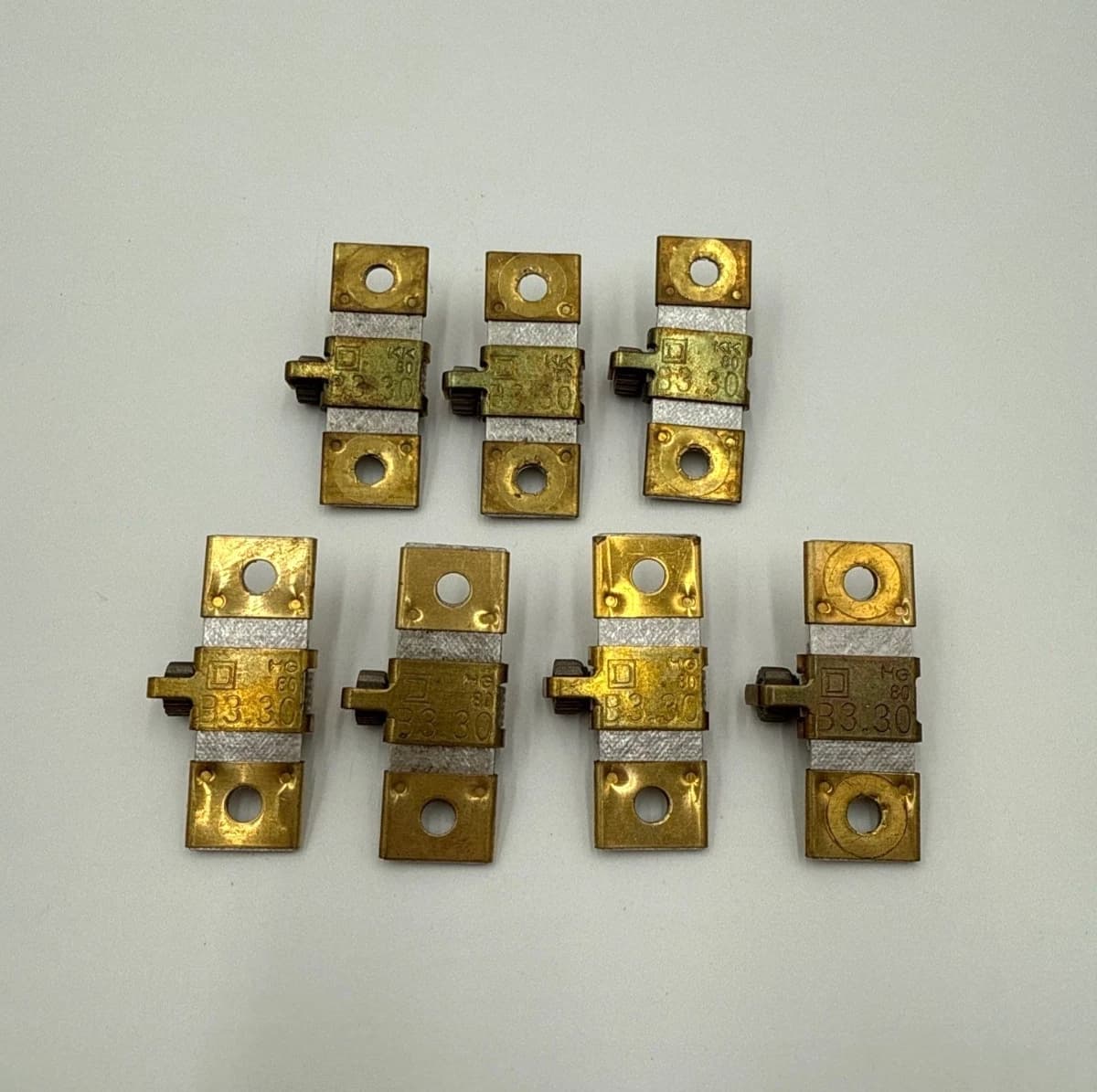 7PC Lot Sq D B3.30 Thermal Unit Overload Relay Heater NEMA 00-01 2.32-2.94A B330 – image 1