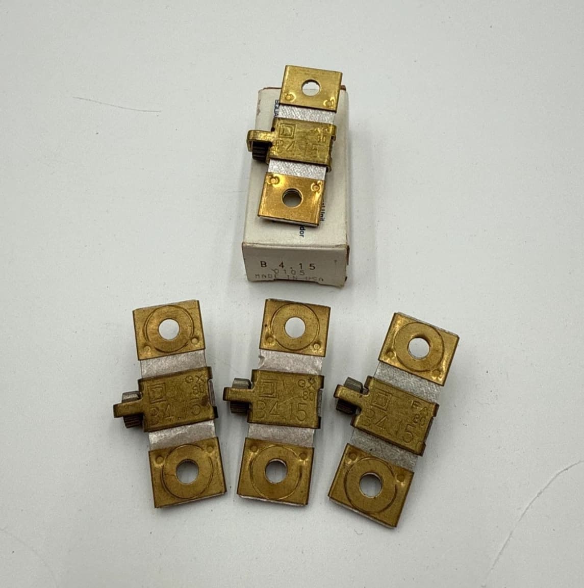 4PC Lot Square D B4.15 Thermal Overload Heater Element Unit B415 2.99-3.70 Amp – image 1