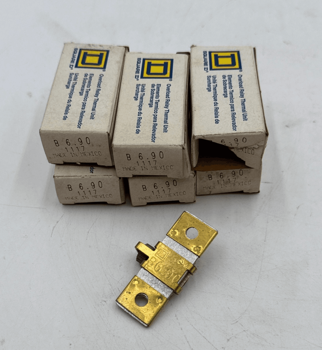 6PC Lot Square D B6.90 Thermal Overload Relay Heater Element Unit B690 6 Piece – image 1
