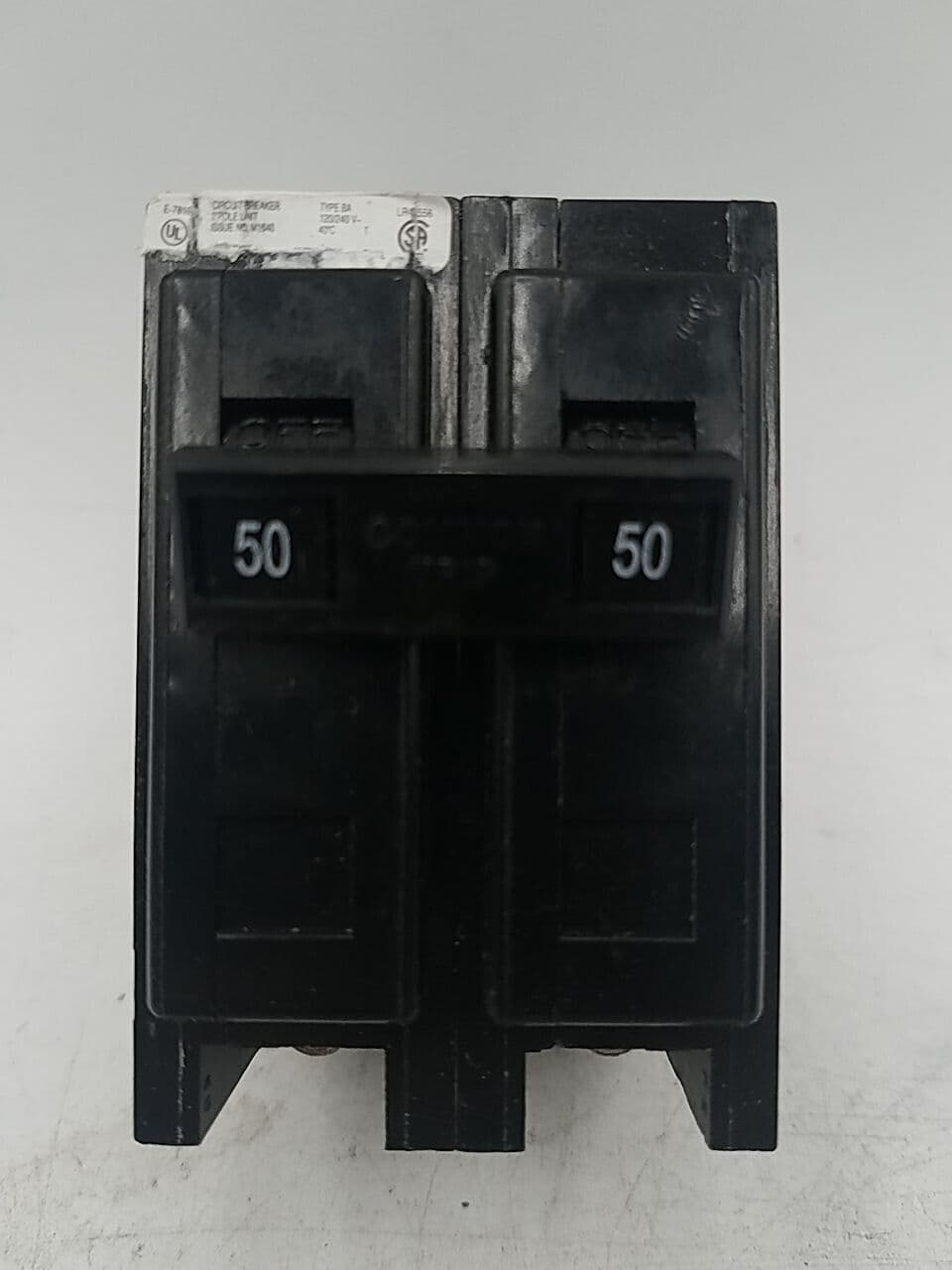 Cutler-Hammer BAB2050 Circuit Breaker 50A 2P 240V 1PH BA 50 Amp 2 Pole – image 1