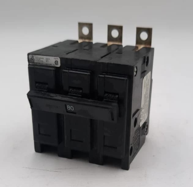 Eaton Cutler Hammer BAB3080H Bolt On Circuit Breaker 80A 3P 240V 3PH 80 Amp – image 1