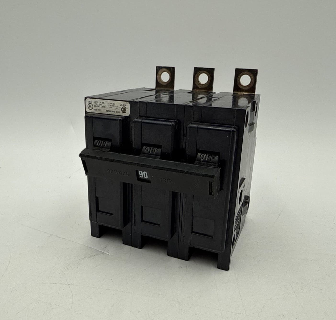 Eaton BAB3090H Circuit Breaker 90A 3P 240V BAB 90 Amp 3 Pole Bolt On 3PH BA390 – image 1