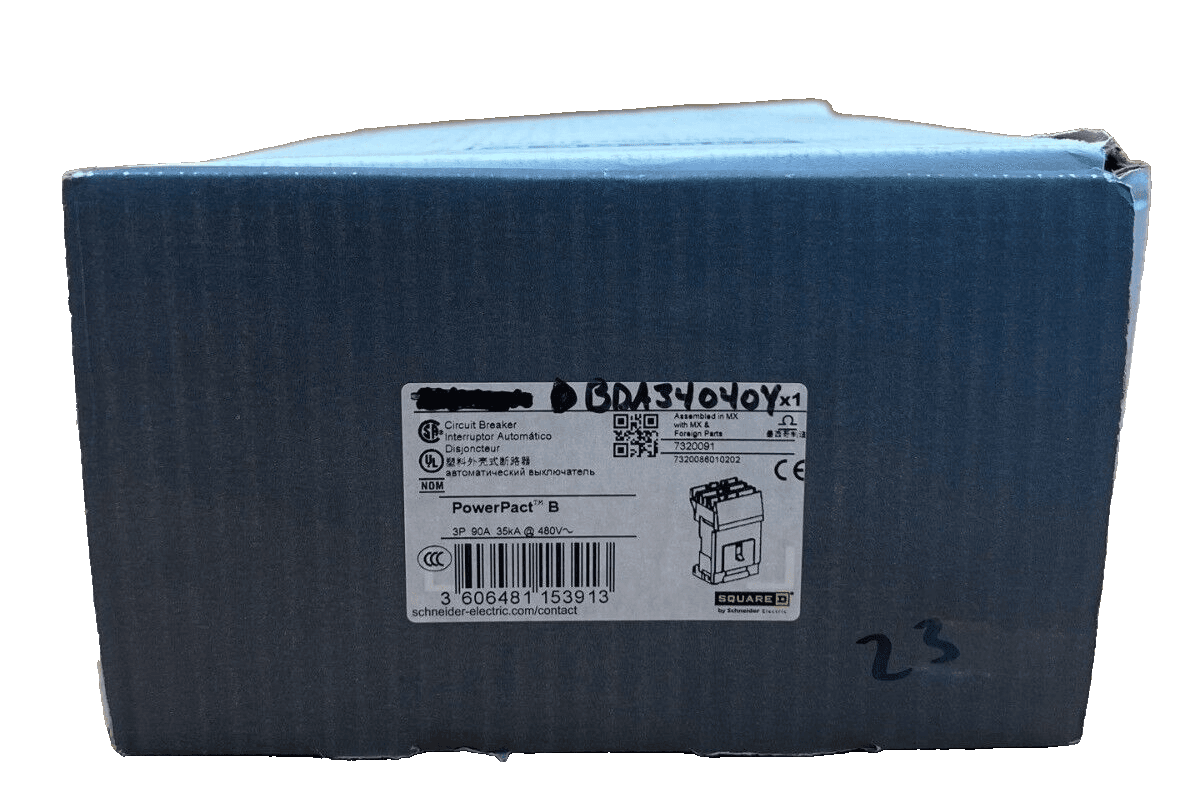 Square D BDA34040Y I-Line Circuit Breaker 40A 480V 3P BDA 40 Amp 3 Pole – image 1