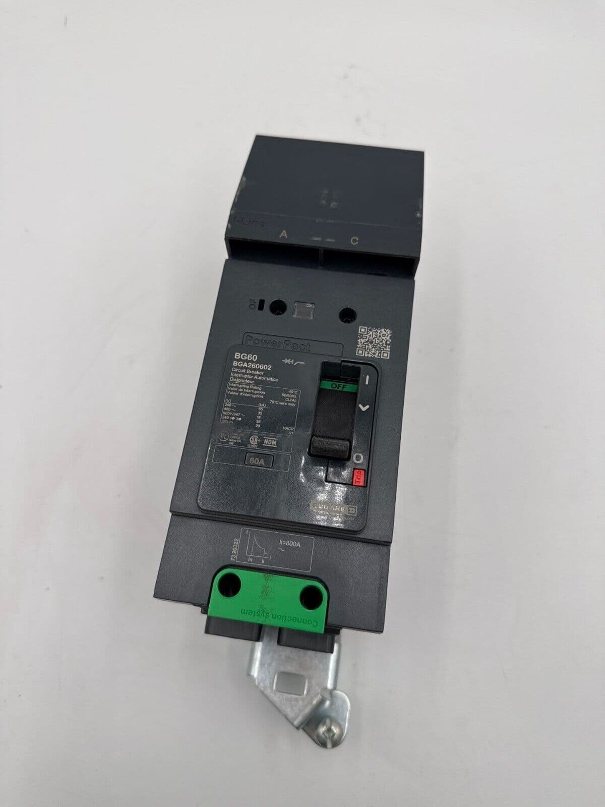Square D BGA260602 I-Line Circuit Breaker 60A 2P 600V 1PH BGA 2 pole 60 Amp – image 1