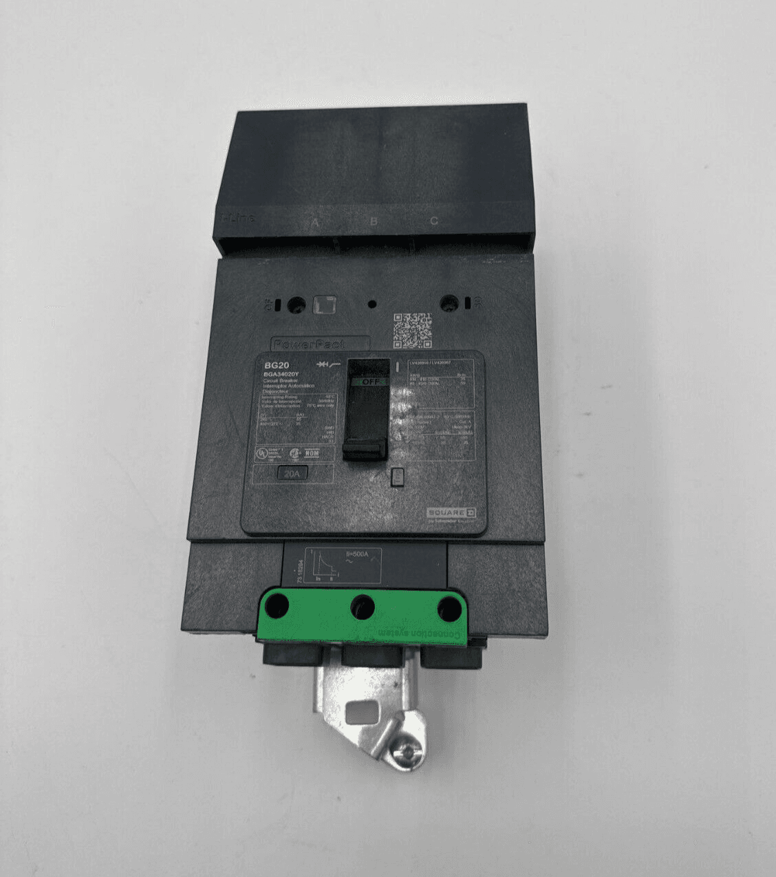 Square D BGA34020Y I-Line Circuit Breaker 20A 3P 480V BGA 20 Amp 3 Pole – image 1