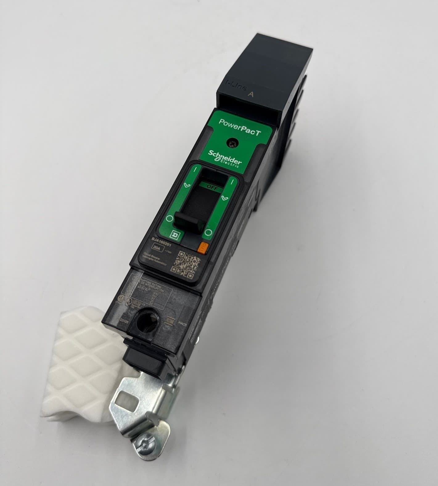 Square D BJA160201 I-Line Circuit Breaker 20A 1P 277V Powerpact 20 Amp BJA