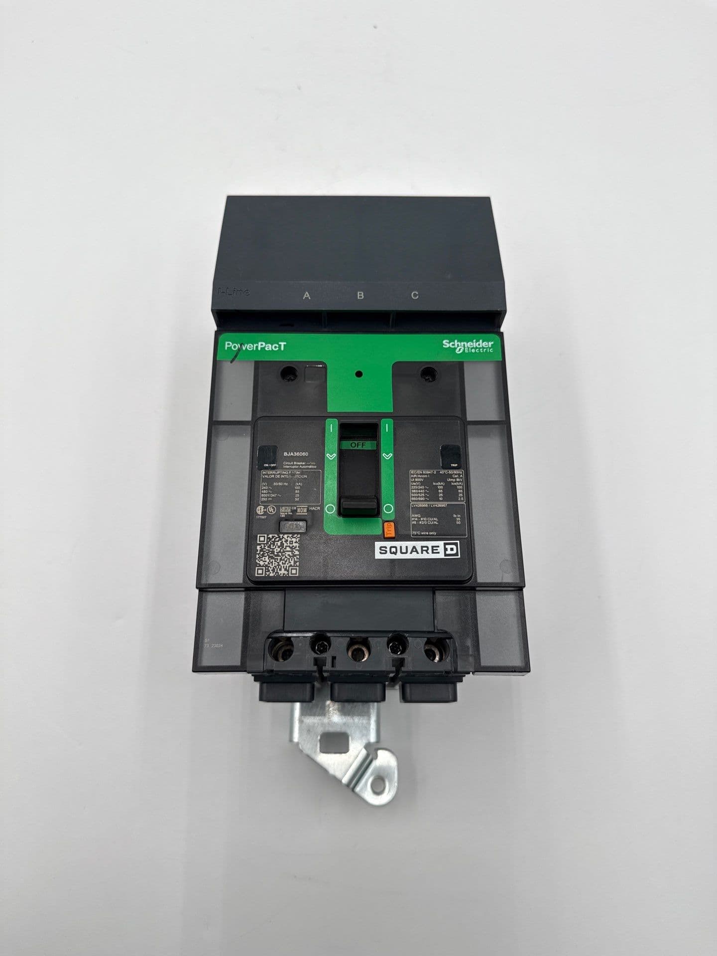 Square D BJA36060 I-Line Circuit Breaker 60A 3P 600V PowerPact 60 Amp 3 Pole – image 1