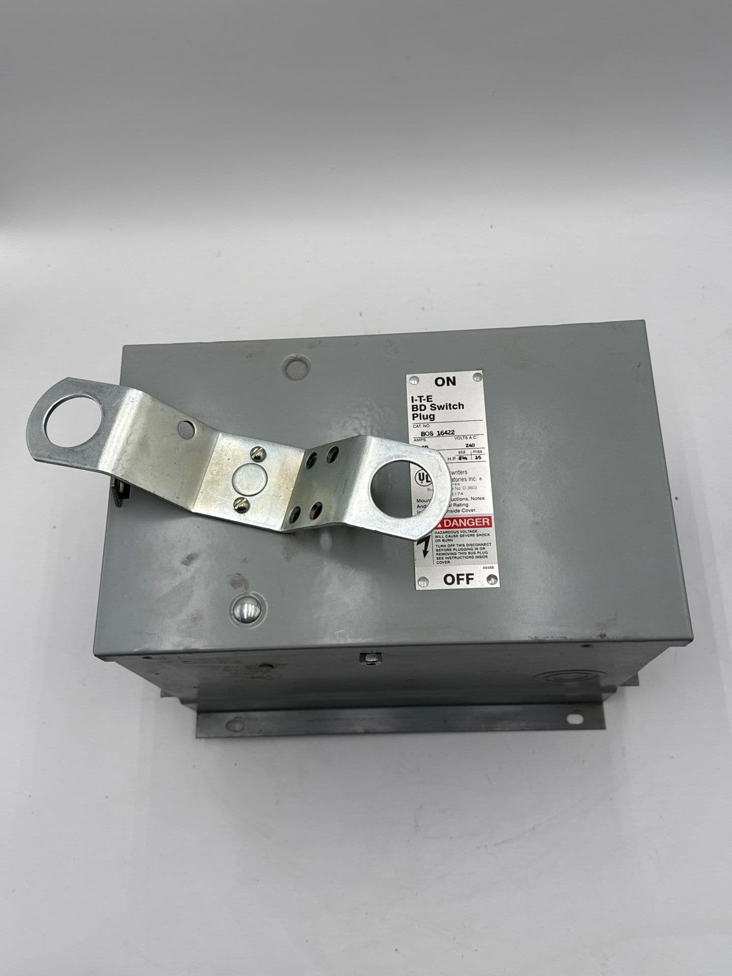 ITE BOS16422 Bus Plug Switch 60A 3P 240V Fusible 60 Amp 3 Pole