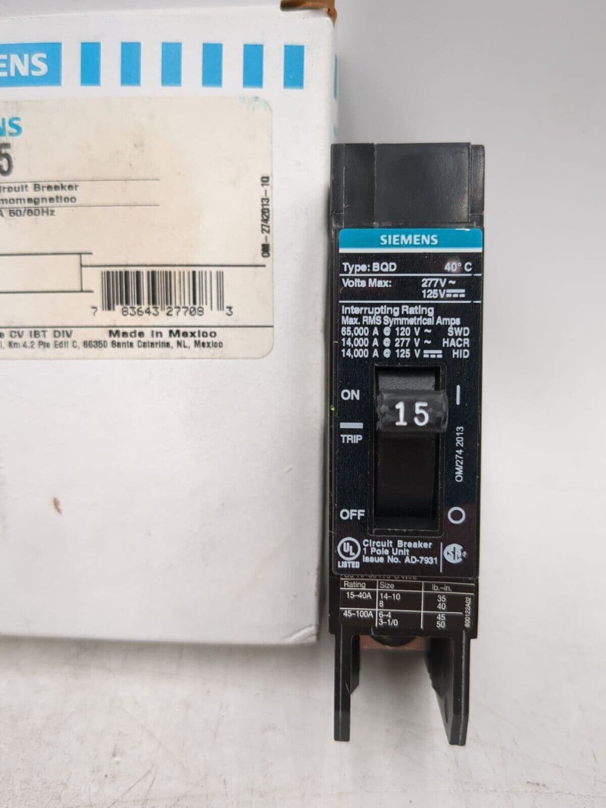 Siemens BQD115 – image 1
