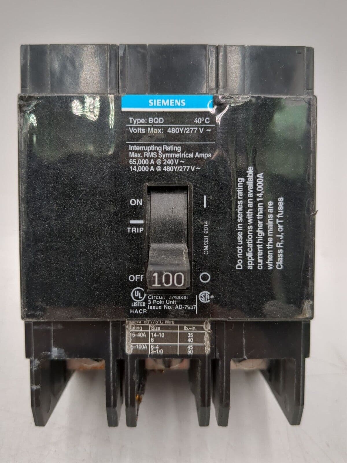 Siemens BQD3100 – image 1
